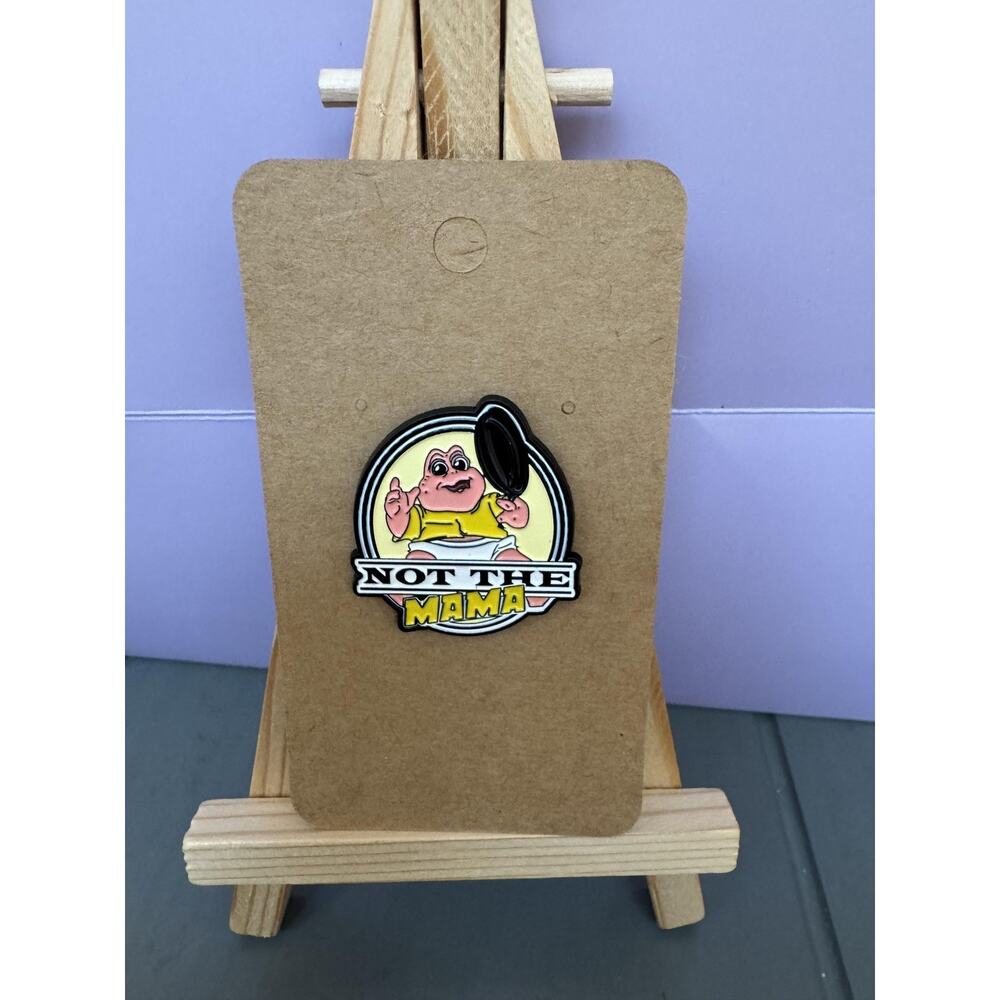 Dinosaurs Not The Mama Baby Sinclair Enamel Lapel Pin Cartoon Badge Rubber Back